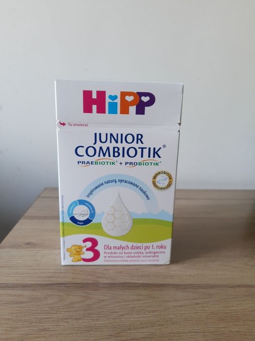 Nowe mleko modyfikowane HIPP Junior Combiotik 3 Preabiotik + Probiotik