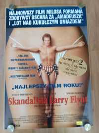 Plakat filmowy SKANDALISTA LARRY FLYNT/Oryginał z 1997 roku.