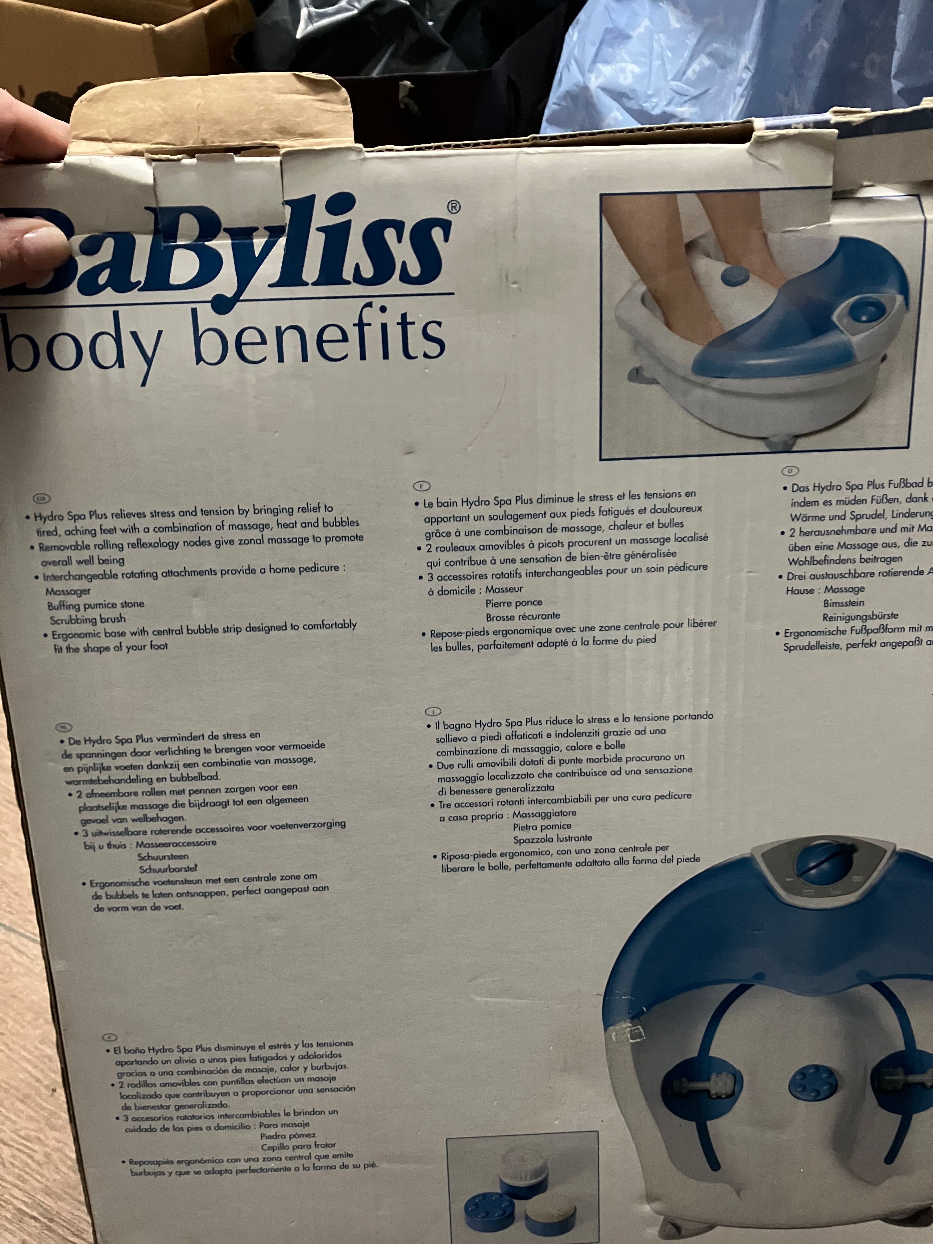 Spa de pés/hidromassagem Babyliss