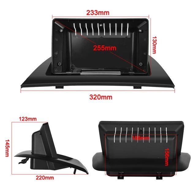 Moldura rádio android BMW x3 2006 a 2010 com CANBUS NOVO