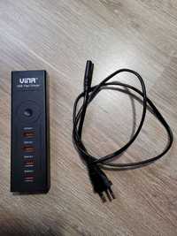 Ładowarka USB na kablu,  4 porty, marki VINA