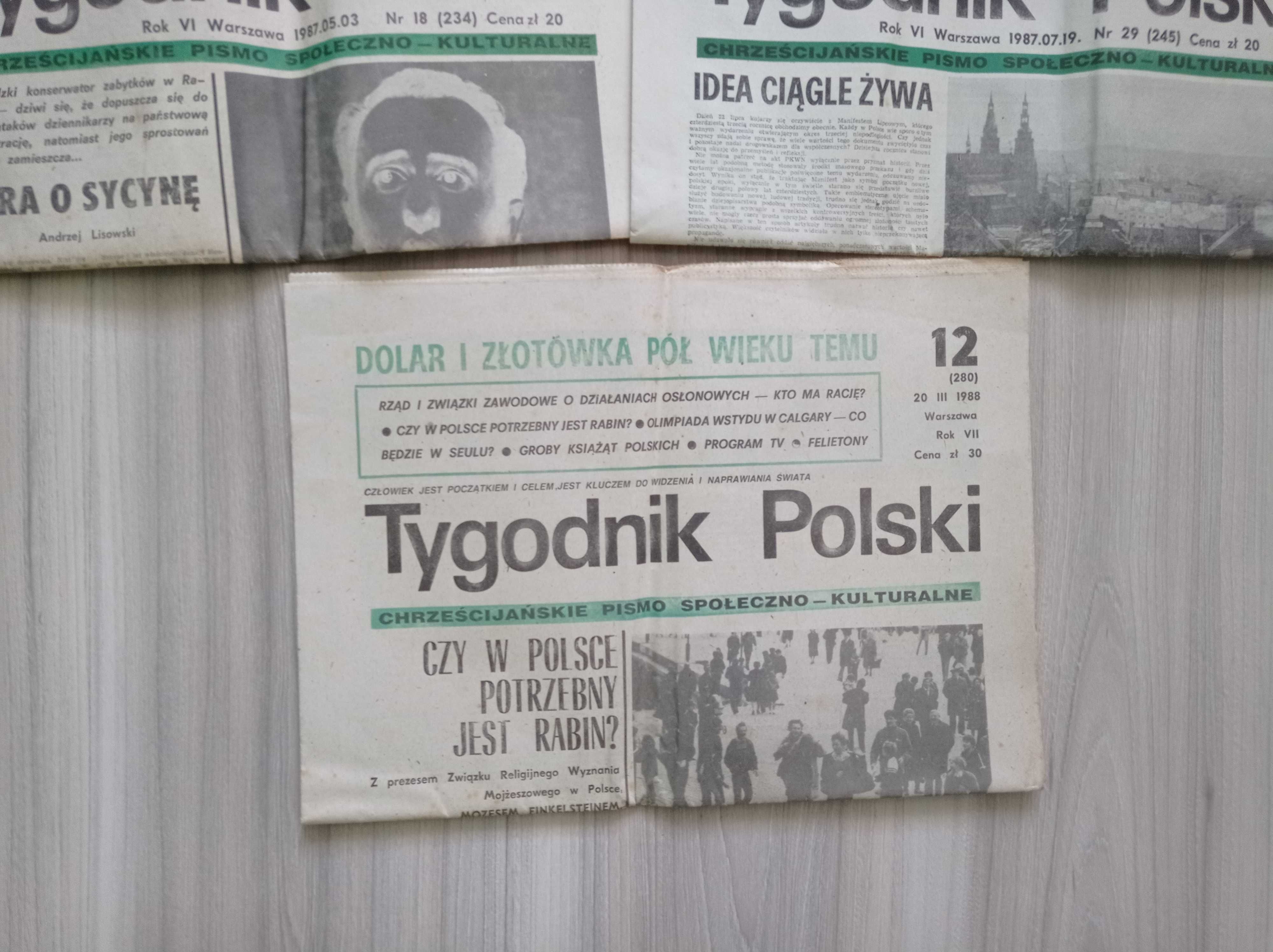 Tygodnik Polski, 1987 i 1988, zestaw