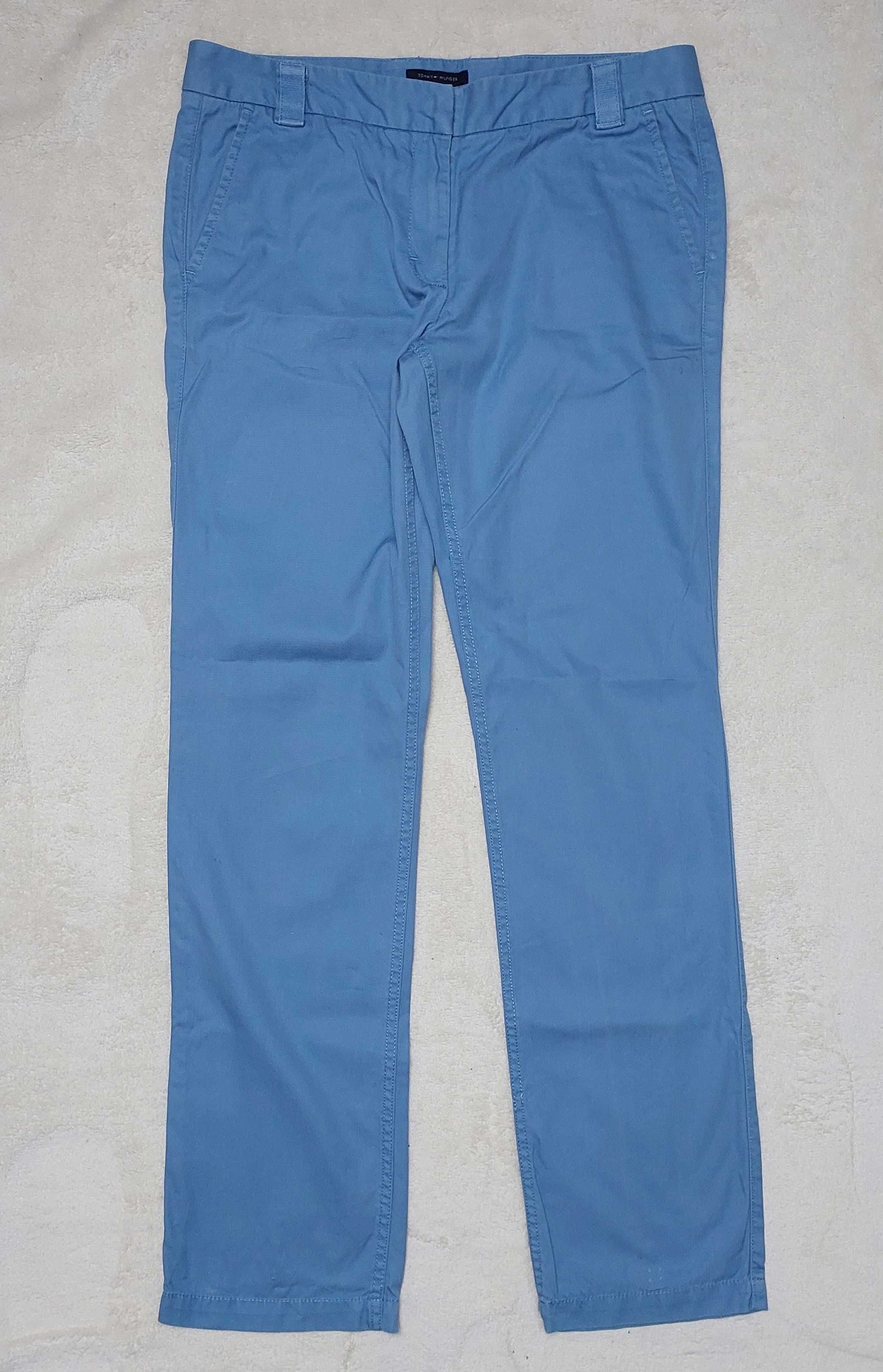 Bawełniane niebieskie spodnie TOMMY HILFIGER, R. M