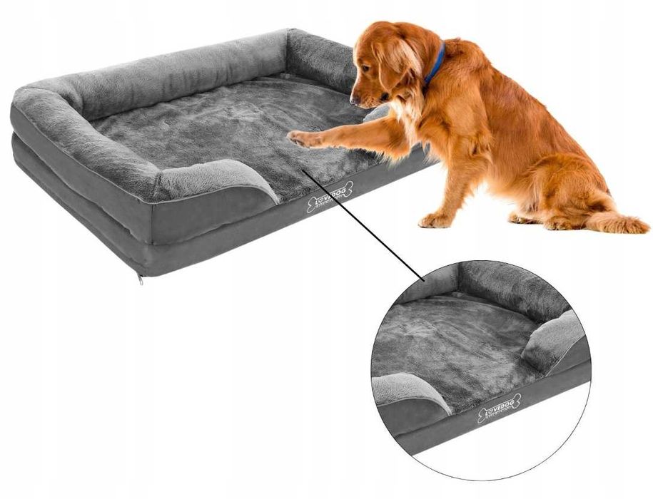 Nowe ortopedyczne legowisko dla psów starszych 120x90 cm | + GRATIS
