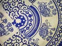Manta 200/200 azul e branco