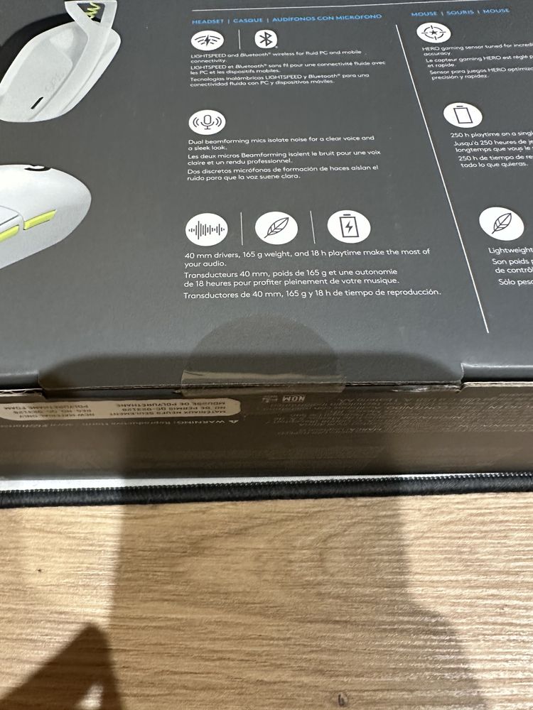 Наушники Logitech G435SE + G305SE Wireless (981-001162) Черный/Белый