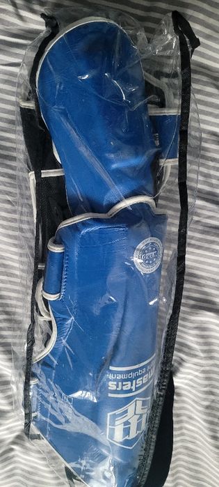 Nagolenniki Masters niebieskie rozmiar M