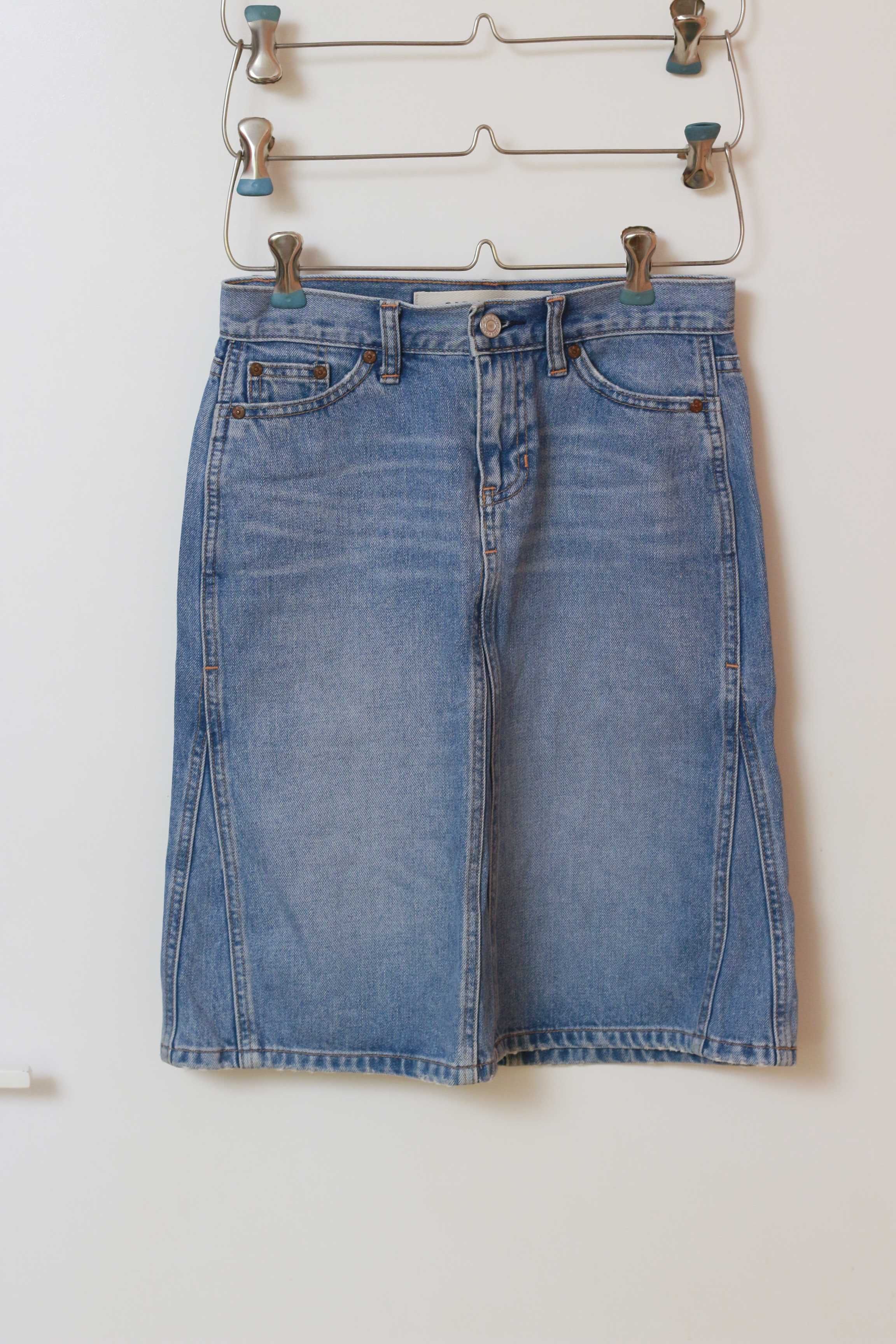 Mini Jeans Indygo spódnica spódniczka Blue GAP Jeans