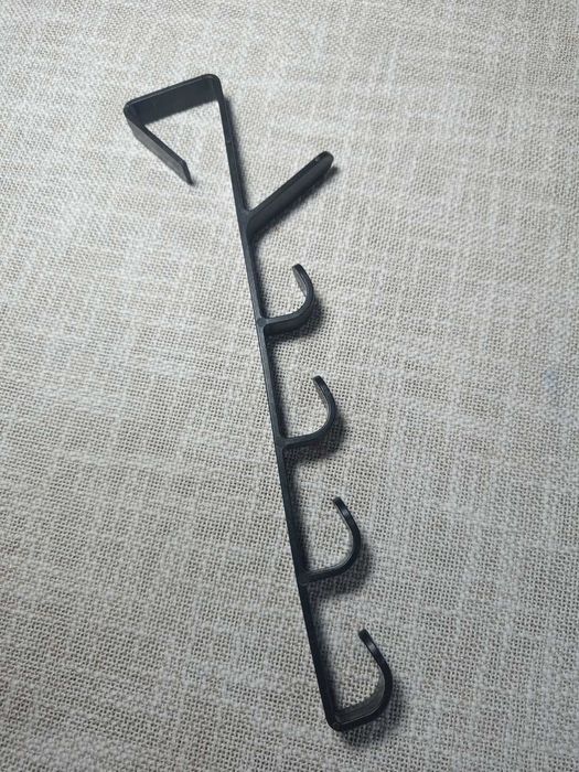 Універсальна вішалка-гачок на двері для речей одягу чорна