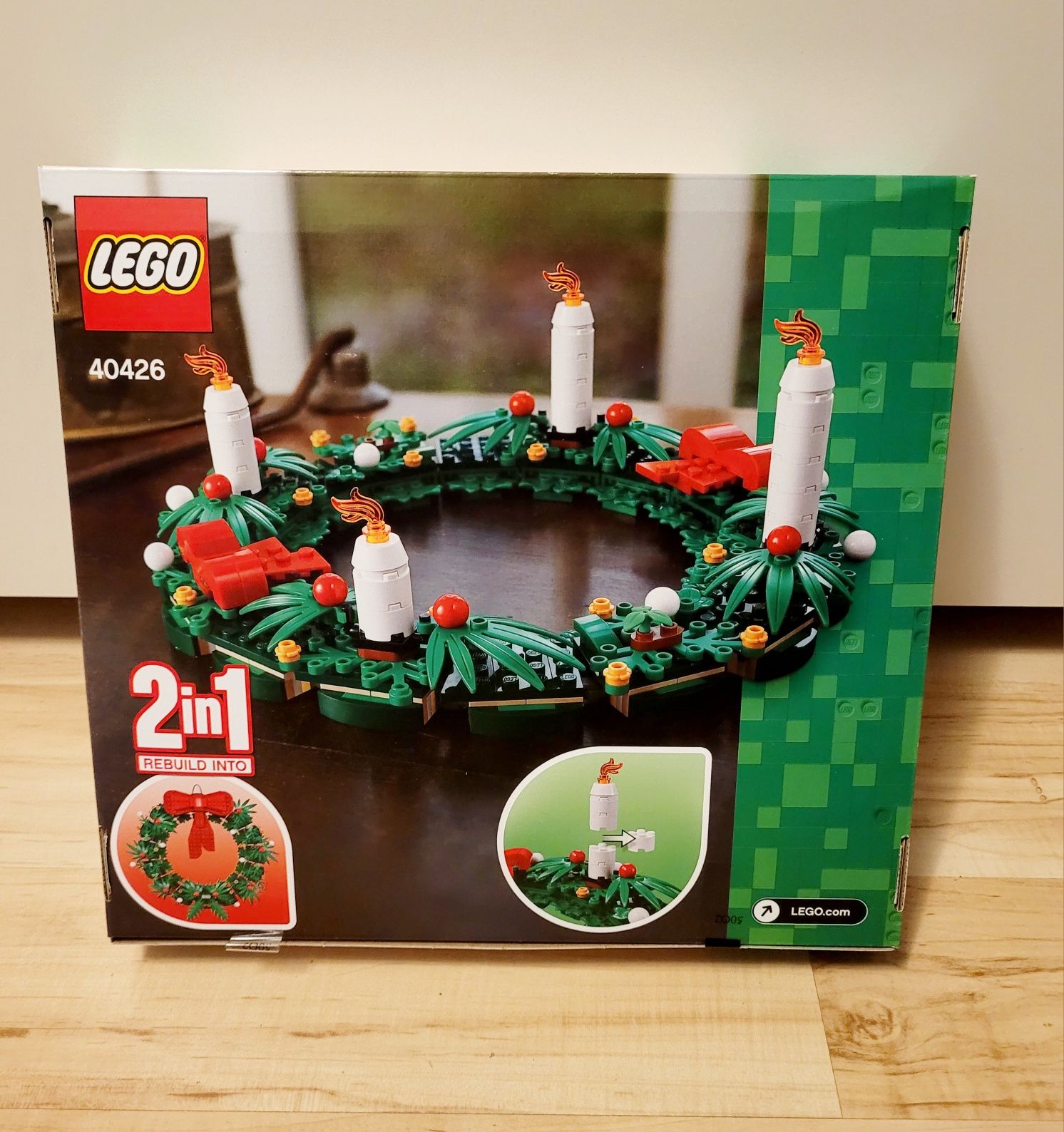 LEGO zestaw świąteczny - 40426 Stroik, 40499 Sanie, 40573 Choinka