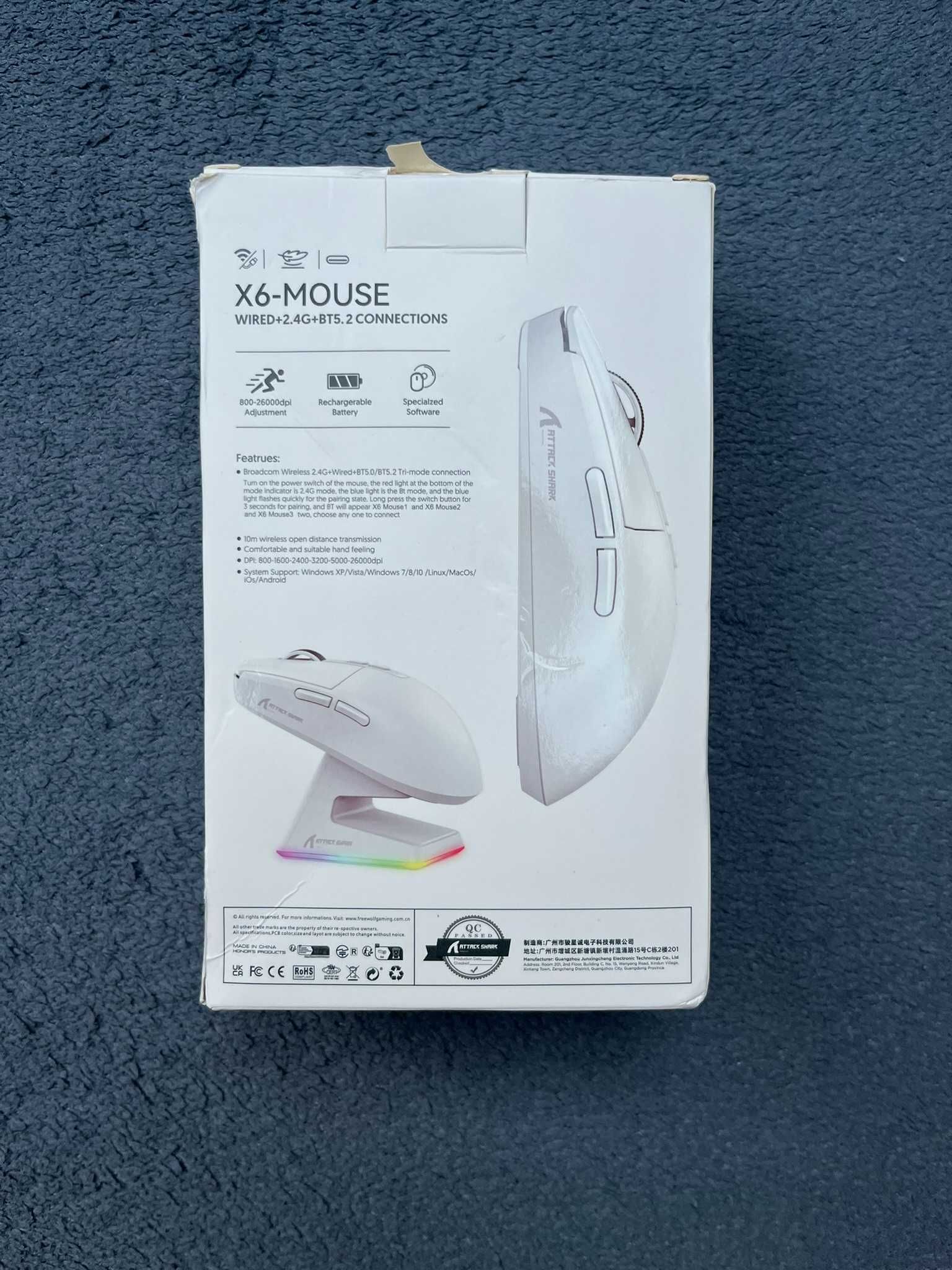 Myszka Attack Shark X6 Wireless