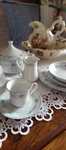 Zestaw obiadowy i kawowy porcelana