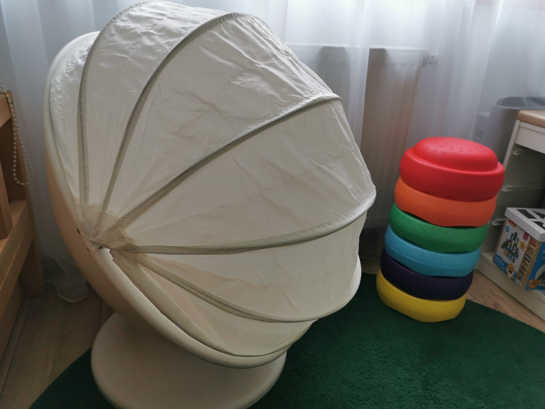 Fotel ikea lomsk zamykany jajko