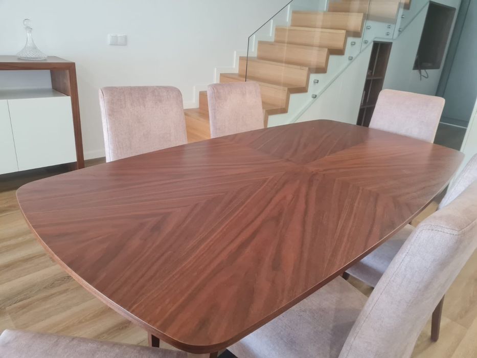 Mesa jantar nogueira