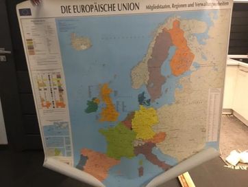 Mapa wisząca europy