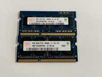 Pamieci RAM DDR3 2GB + 2GB  SODIMM Hynix (PC3-10600S / PC3-8500S)