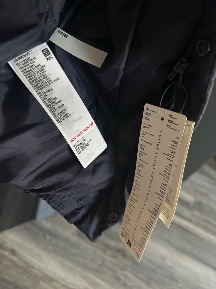 Пуховик UNIQLO хлопчику 11-12 років