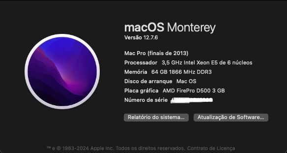 Apple Mac Pro 6.1 | 6 Core | 64Gb Ram