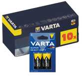 Zestaw 10x baterie VARTA R14 Typ C Super Heavy Duty cynkowo-węglowe