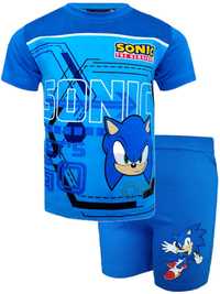 Piżama dziecięca bluzka szorty komplet Sonic 104