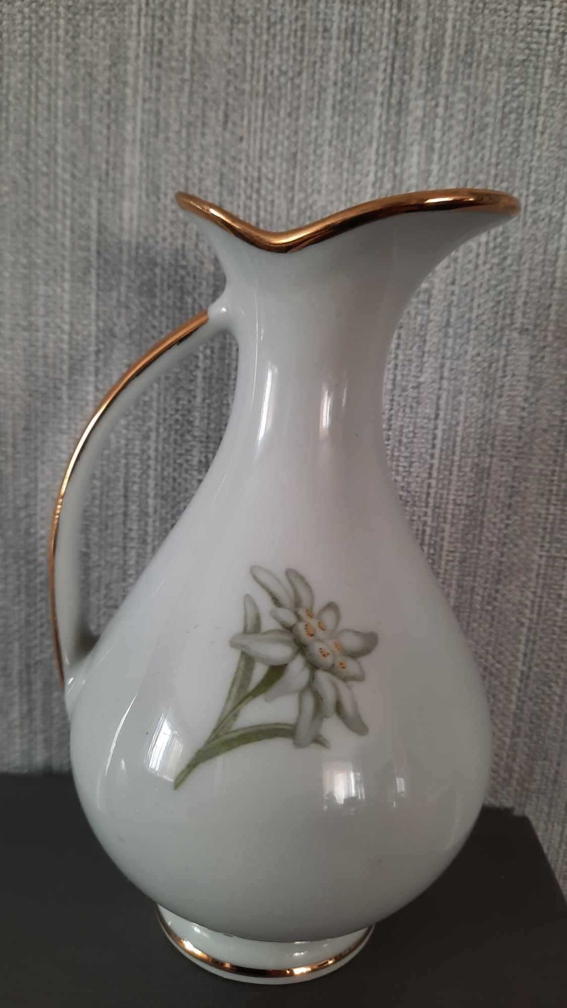 Porcelanowy dzbanek Kwiaty alpejskie Waldershof Bavarialata 50-te
