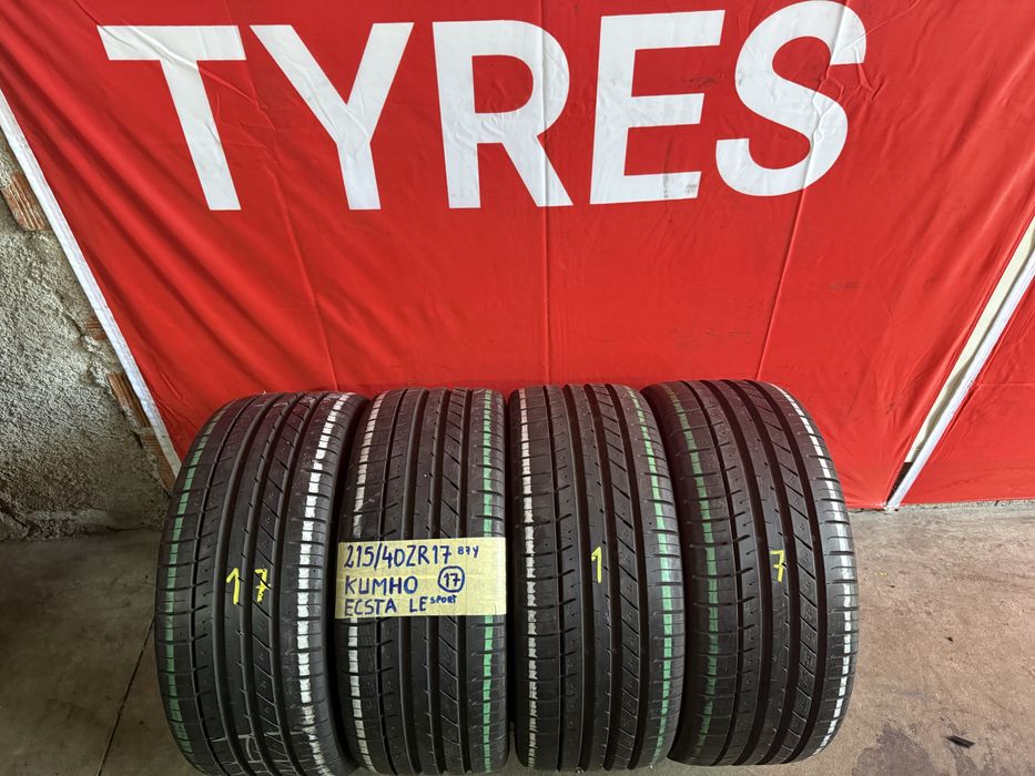 Pneus 215/40/17 Kumho impecaveis Todos Iguais