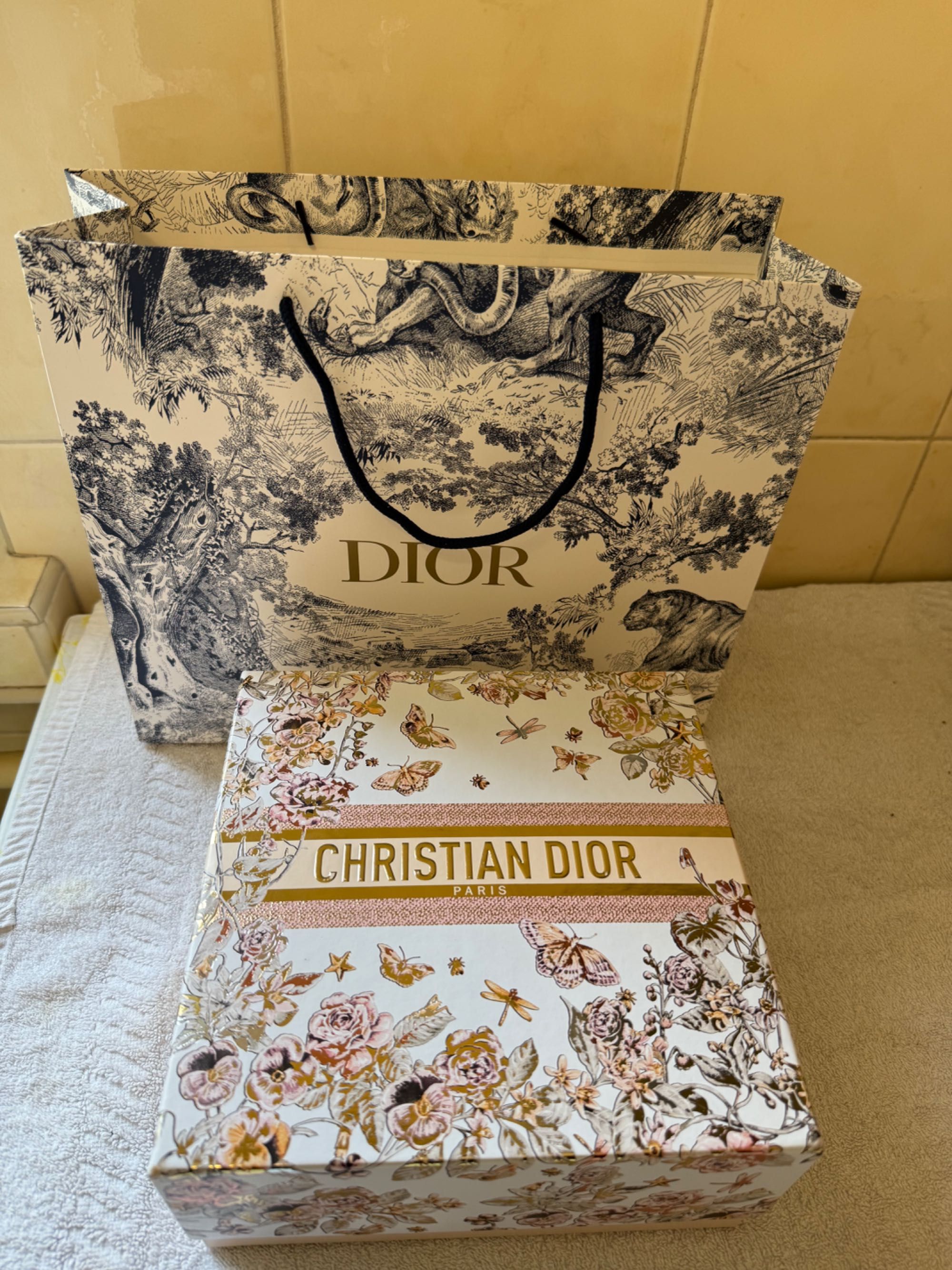 Dior пакет и коробка
