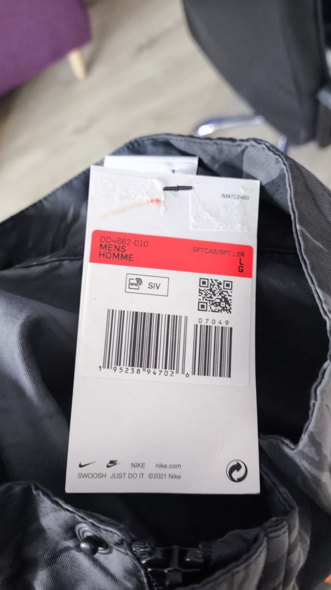 Kurtka przejściowa Nike szara camo rozmiar L