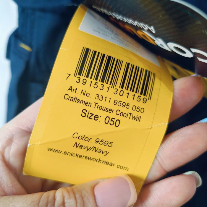 Spodnie snickers 50 granatowe