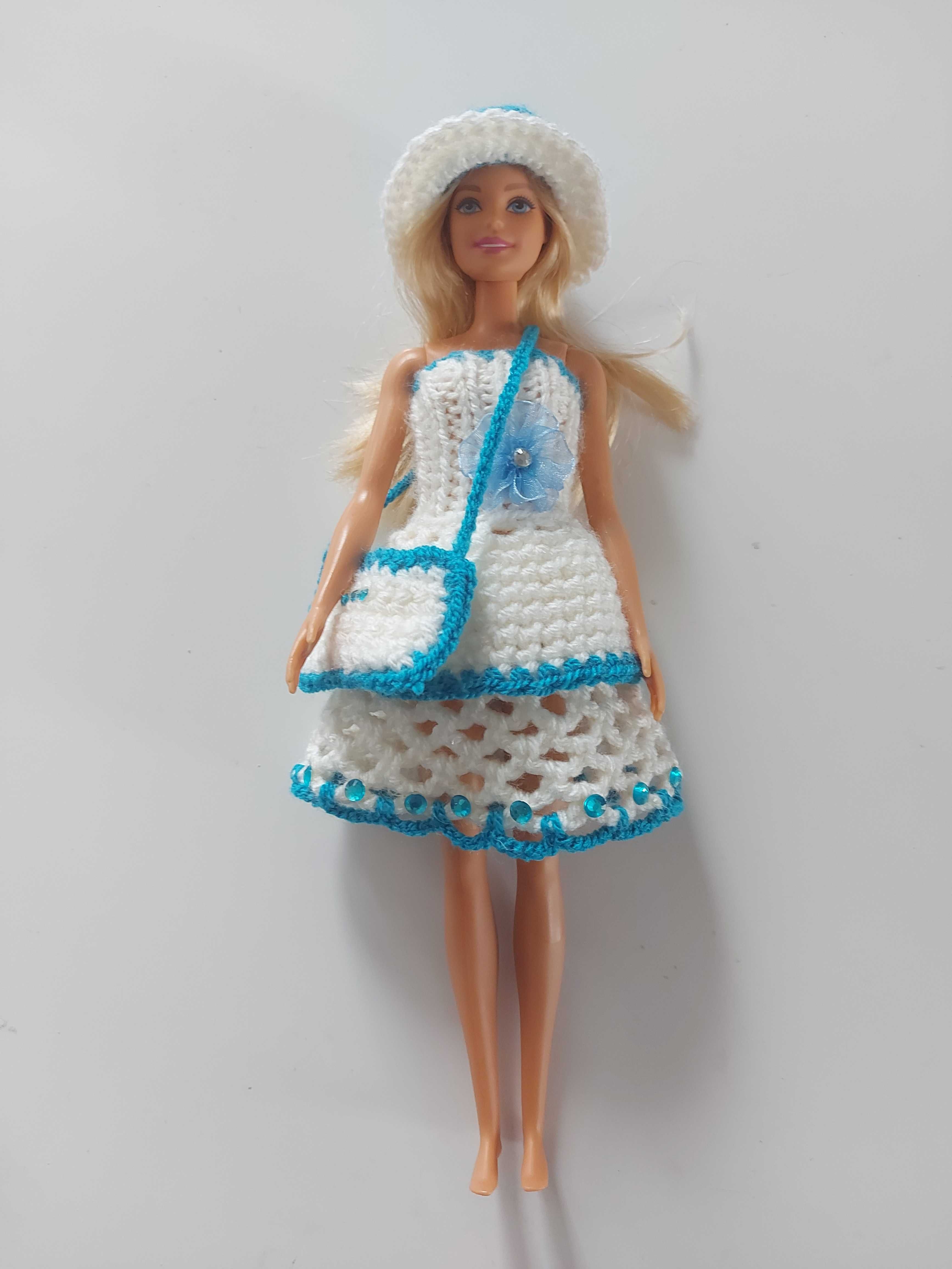 Barbie sukienka kapelusz zestaw