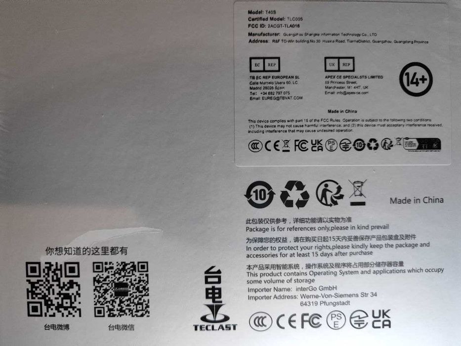 Планшет Teclast T40S 8/128 Global version