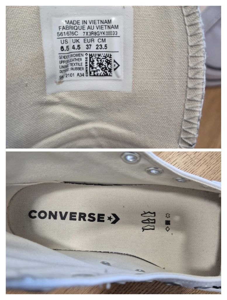 Buty, trampki Converse skórzane