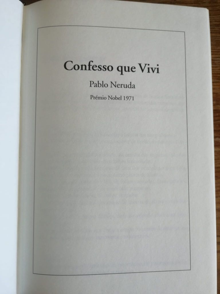 Pablo Neruda - Confesso que Vivi