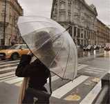 Transparentny przezroczysty parasol umbrella