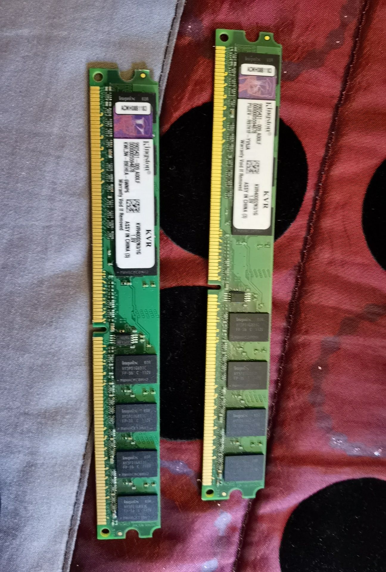 2x Kingston DDR2 1gb