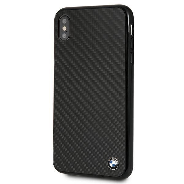 Etui Carbon Fiber BMW iPhone XS Max - Czarny