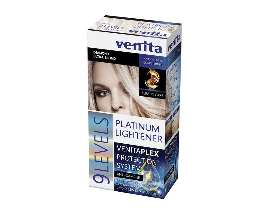 Venita 9 Leveles Platinium rozjaśniacz do włosów 9 tonów 125ml