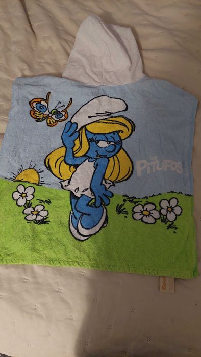 Ręcznik z kapturem - smerfetka