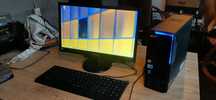 Komputer 4x2.9ghz, Ram 12 GB, HDD 500GB, Radeon 1 GB, Monitor, zestaw