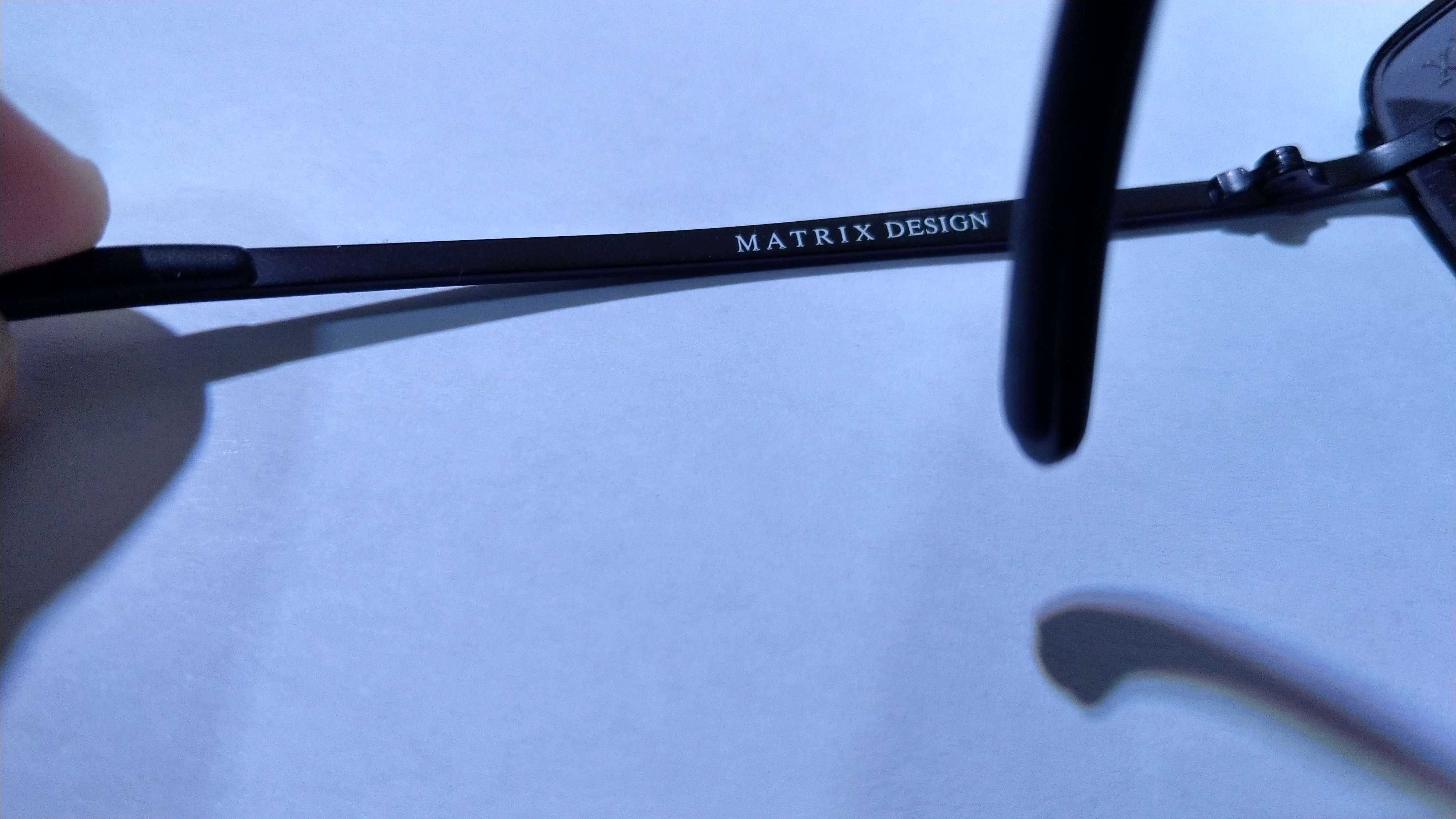 Okulary przeciwsłoneczne unisex MATRIX design Licence - M - 237 czarne