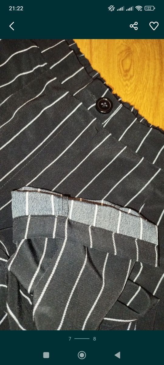 Spodnie damskie H&M 38 M galowe eleganckie