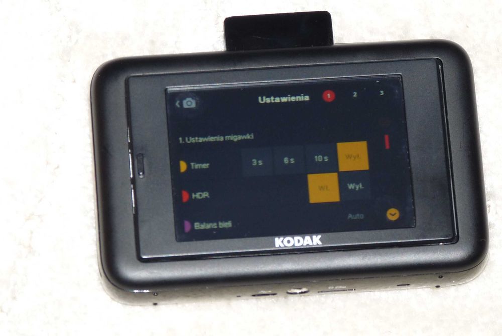 Aparat KODAK Step Touch z drukarką natychmiastową z LCD ZINC 1080p vid