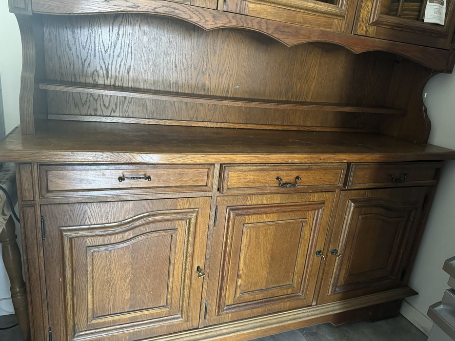 Kredens dębowy retro duży