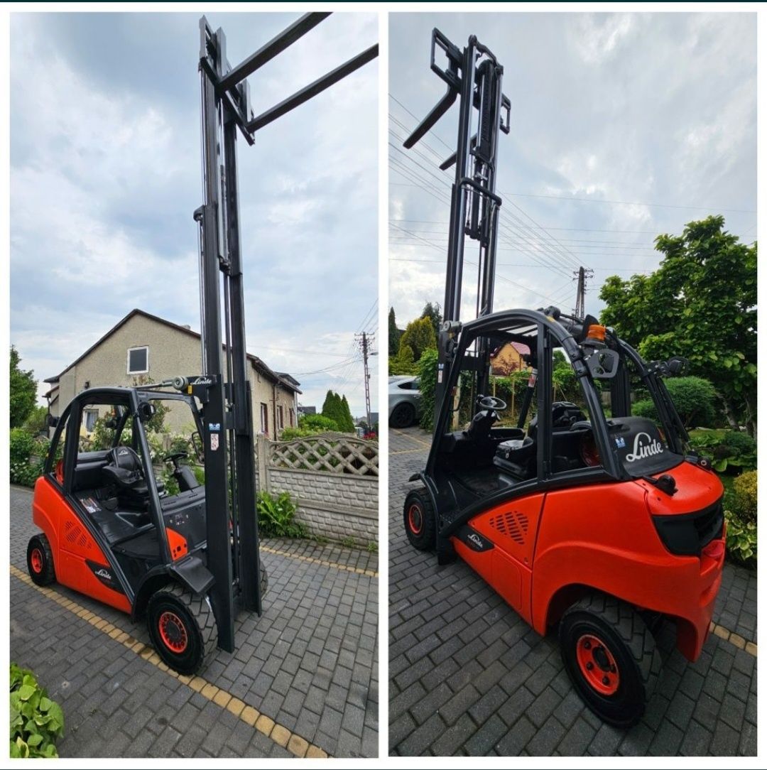 Wózek widłowy LINDE H25T-02 EVO 2017r TRIPLEX 4710mm LPG Gwarancja
