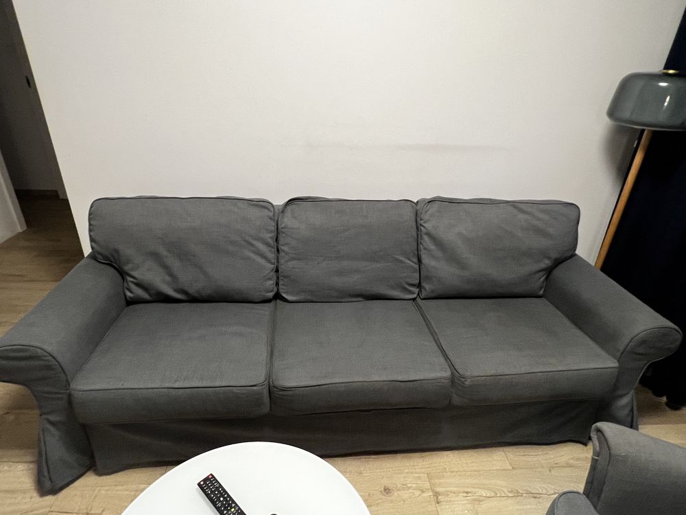 Ikea kanapa sofa Ektorp  rozkładana szara
