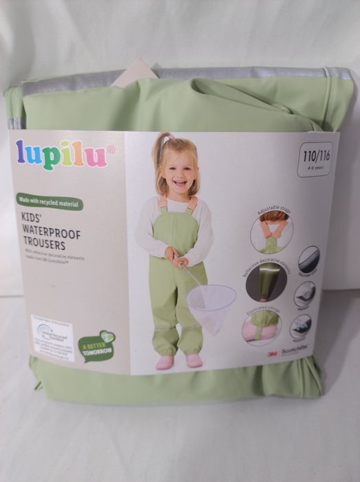 Wodoodporne spodnie dziewczęce 110/116