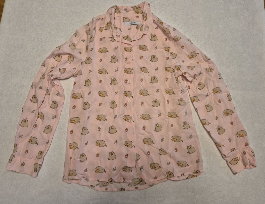 Koszula bluzka pusheen 140 różowa stan idealny