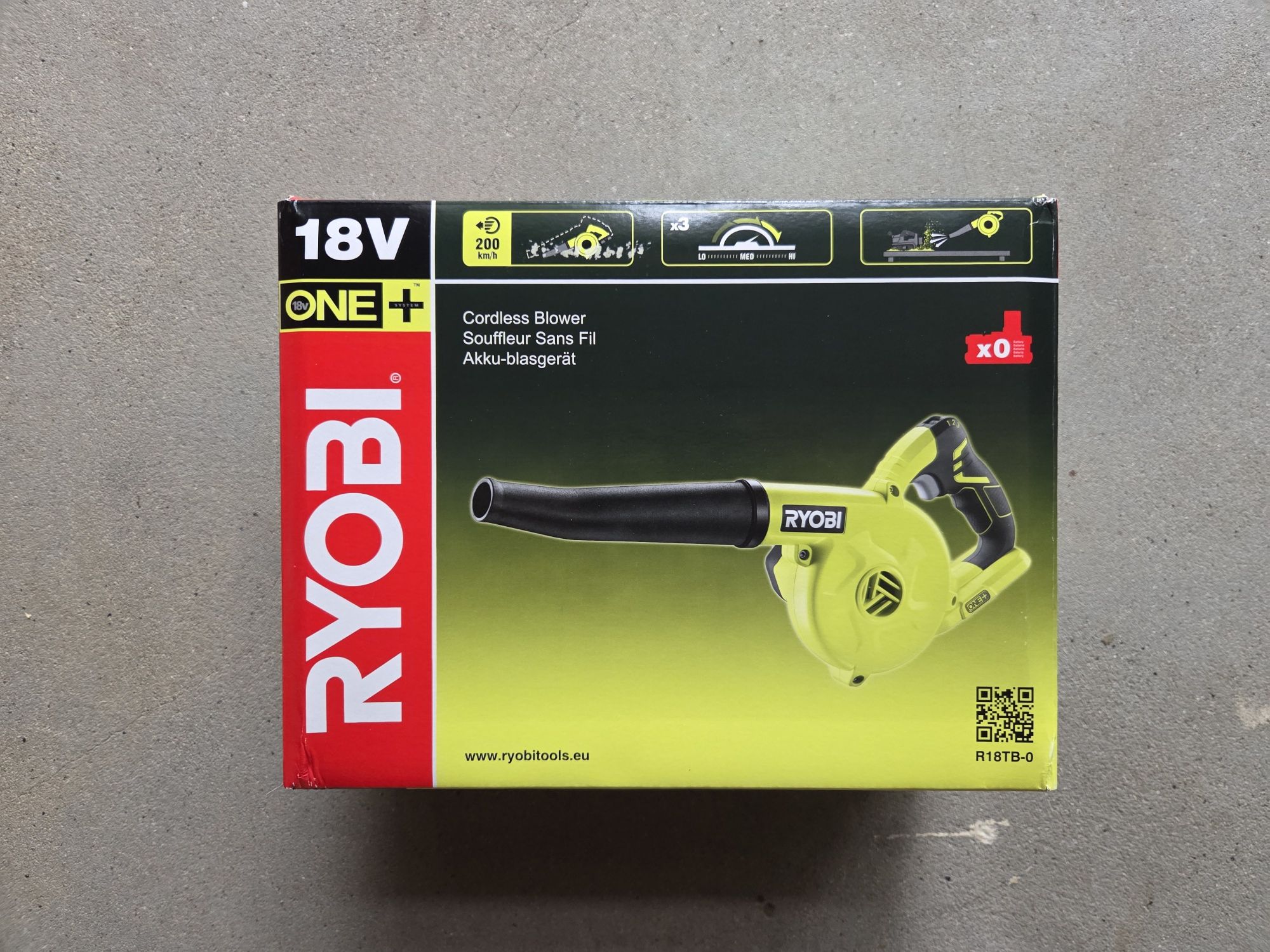 Dmuchawa do liści akumulatorowa RYOBI 18V R18TB-0