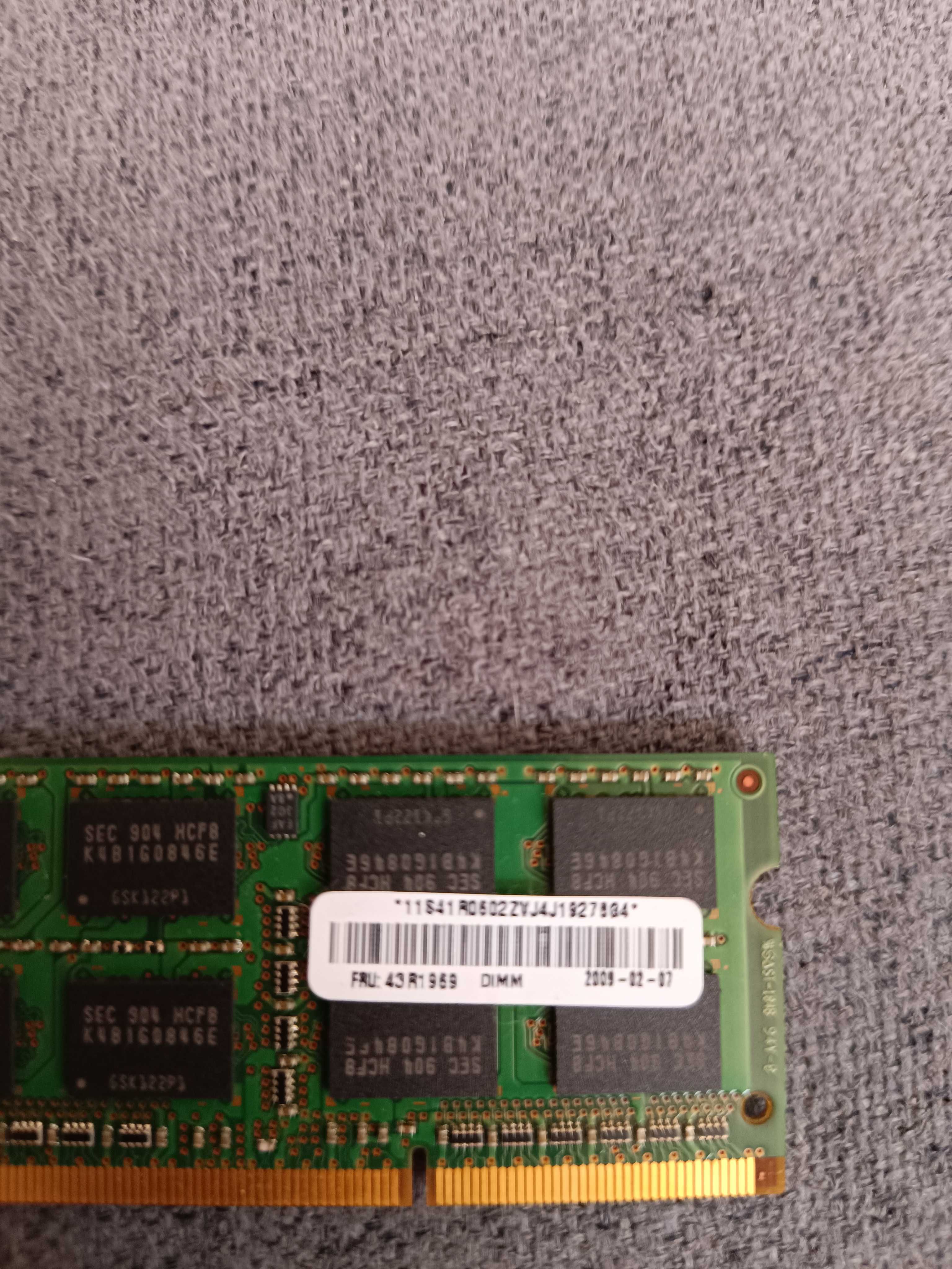 Ram 2x2GB do laptopów. Samsung i Hynix.