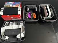 Nintendo Switch OLED – DUŻY zestaw, gry + akcesoria